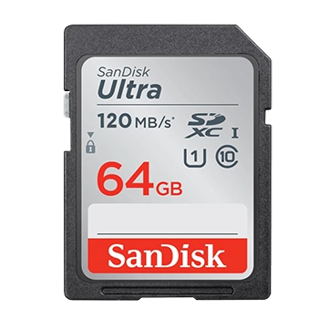 کارت حافظه سن دیسک SDXC مدل Ultra کلاس 10 استاندارد UHS-I U1 سرعت 120MBps ظرفیت 64 گیگابایت
